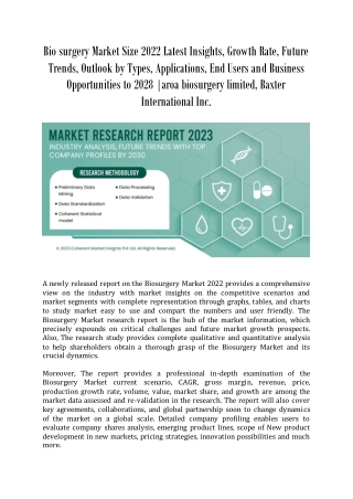 Bio surgery Market Size 2022 Latest Insights