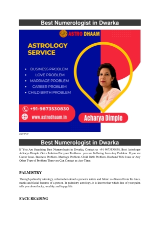 Best Numerologist in Dwarka  91-9873530830