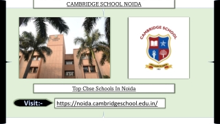 Top CBSE Schools In Noida