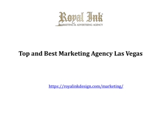 Top and Best Marketing Agency Las Vegas