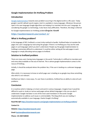 Google Implementation On Hreflang Problem