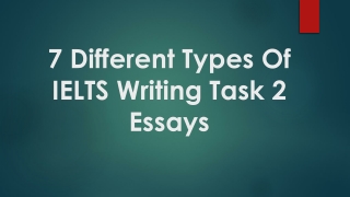 7 Different Types Of IELTS Writing Task 2