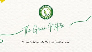 Feel Fresh with the Green Nature - Natural Intimate Wash