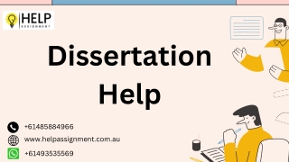 Dissertation Help