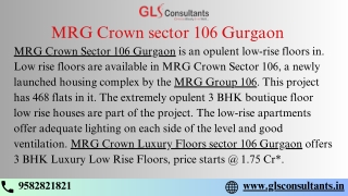 MRG Crown Sector 106 Gurgaon