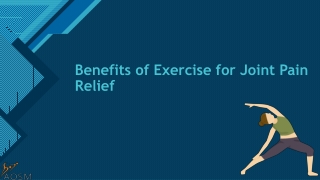 Benefits of Exercise for Joint Pain Relief