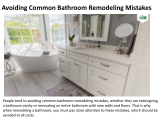 Avoiding Common Bathroom Remodeling MistakesGB Blog 13