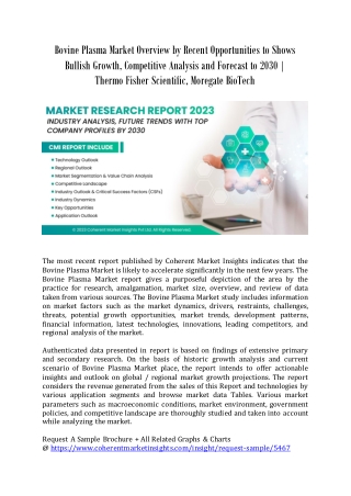 Bovine Plasma Market Overview