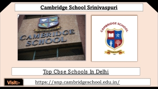 Top CBSE Schools In Delhi