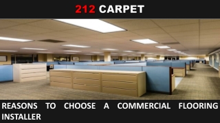 Reasons to Choose a Commercial Flooring Installer