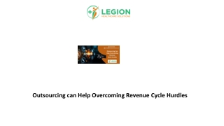 Outsourcing can Help Overcoming Revenue Cycle Hurdles