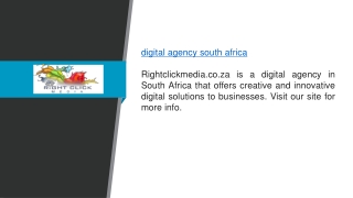 Digital Agency South Africa  Rightclickmedia.co.za