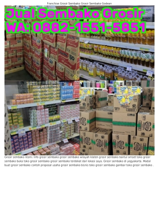 ౦882~l55l~585l (WA) Juragan Grosir Sembako Jual Grosir Sembako Murah