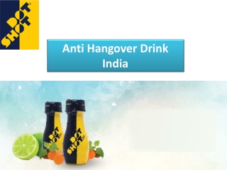 Anti Hangover Drink India