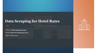 Data Scraping for Hotel Rates
