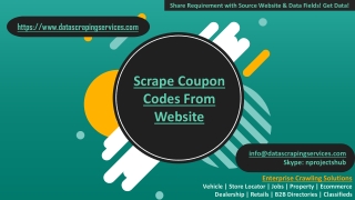 Scrape Coupon Codes From Website
