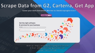 Scrape Data from G2, Carterra, GetApp
