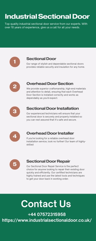 Commercial Sectional Overhead Door