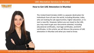 How to Get UAE Attestation Services in Mumbai?