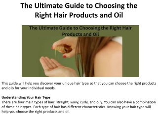 The Ultimate Guide to Purchasing Oils and Hair Products