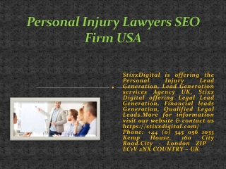 Personal Injury Lawyers SEO Firm USA