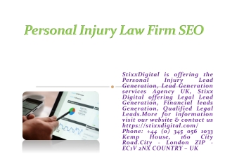 Personal Injury Law Firm SEO