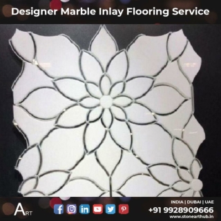 Designer Marble Inlay Flooring Service