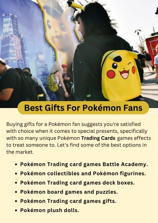 Best Gifts For Pokémon Fans