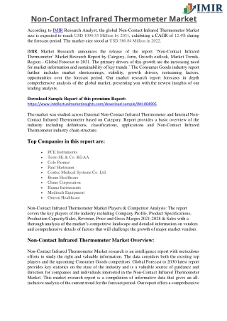 Non-Contact Infrared Thermometer Market