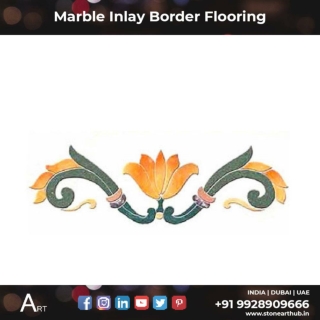 Marble Inlay Border Flooring