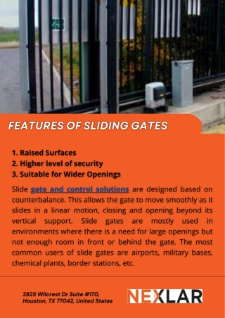 Get the Best Gate and Control Solution - Nexlar Security