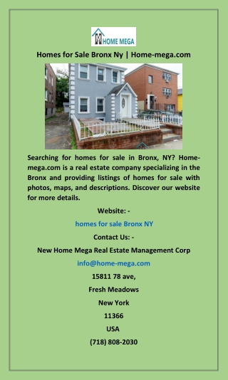 Homes for Sale Bronx Ny  Home-mega