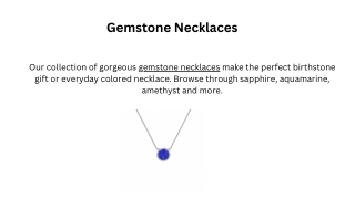 Buy Gemstone Necklaces Online