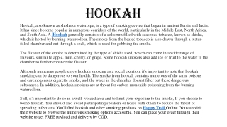 Hookah