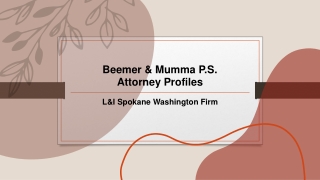 L&I Spokane Washington_ Beemer & Mumma P.S._Attorney Profiles