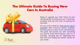 New Cars For Sale In Australia