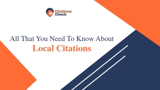 Everything You Need To Know About Local Citations | Citations Check