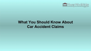 What You Should Know About Car Accident Claims