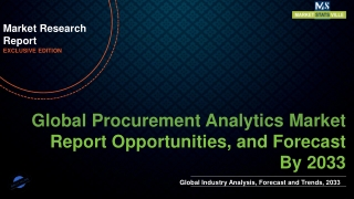 Procurement Analytics Market Worth US$ 34.69 billion by 2033