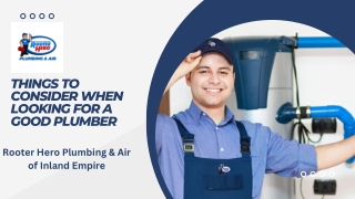 Things to Consider When Looking For a Good Plumber