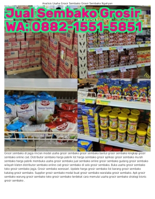 O88ᒿ~1551~5851 (WA) Grosir Sembako Wonogiri Aplikasi Grosir Sembako