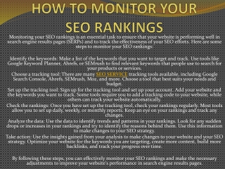 HOW TO MONITOR YOUR SEO RANKINGS