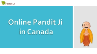 Online pandit ji in canada