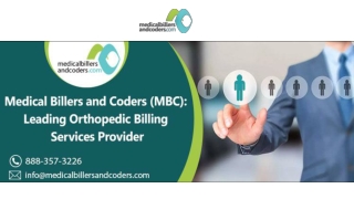 Medical Billers and Coders (MBC): Leading Orthopedic Billing Services Provider