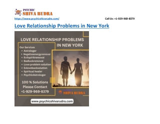 Love Relationship Problems In New York - psychicshivarudra