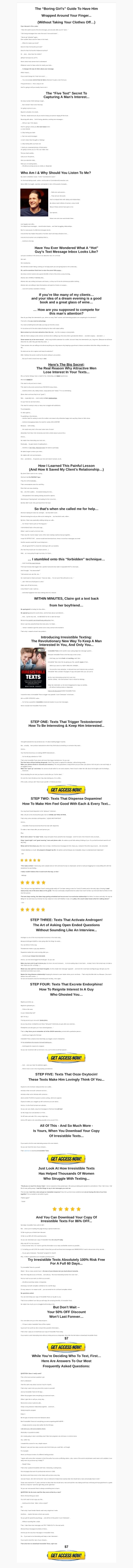 Irresistible Texts - Women's Dating Offer - Matthew Coast