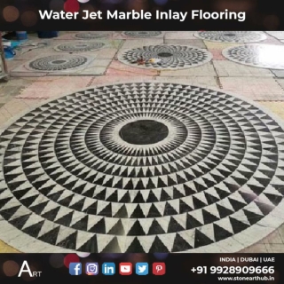 Water Jet Marble Inlay Flooring