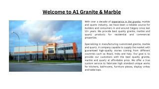 A1 Granite & Marble