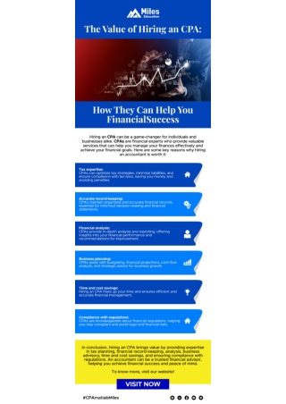 The Value of Hiring an CPA: How They Can Help Your Financial Success