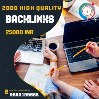 2000 High-Quality Manual Backlinks Package (DA 40-99) for just 25000 INR